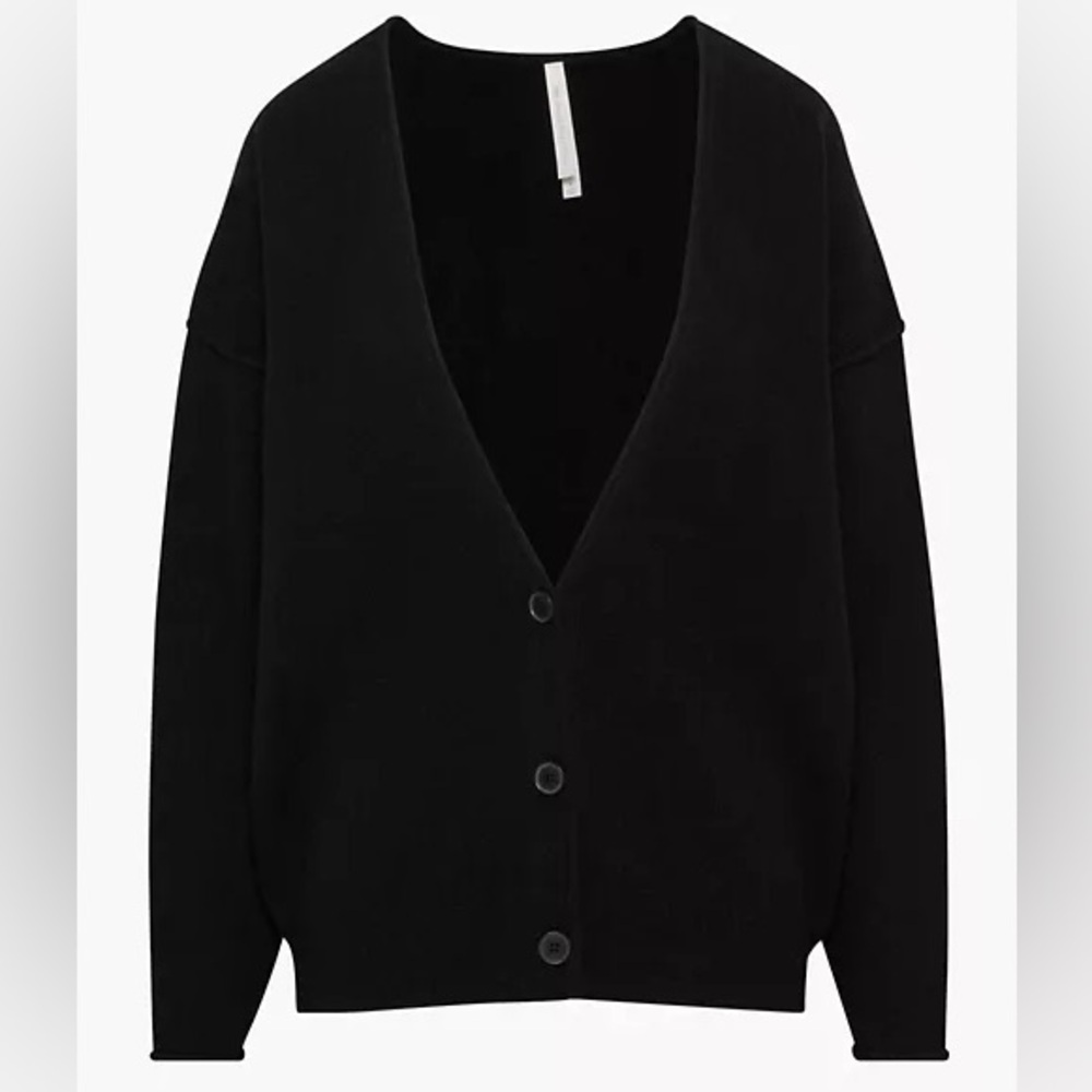 Aritzia The Group by Babaton Luxe Cashmere Cardigan, Black, XS